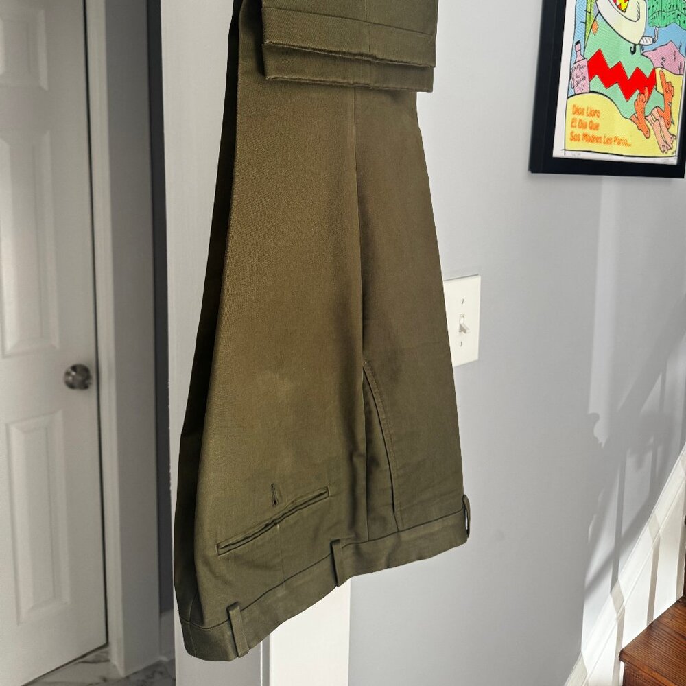 Marc Jacobs - Mens Pleated Dress Pants - Military Style - Heavy fabric